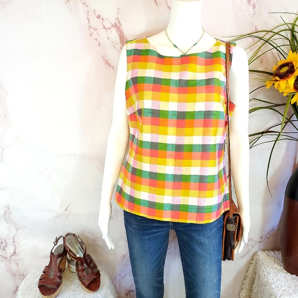 Talbots Tops - Talbots silk shell slub textures sleeveless top